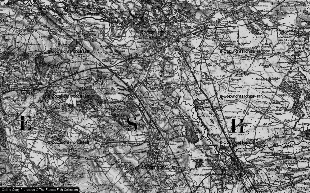 Old Map of Davenham, 1896 in 1896