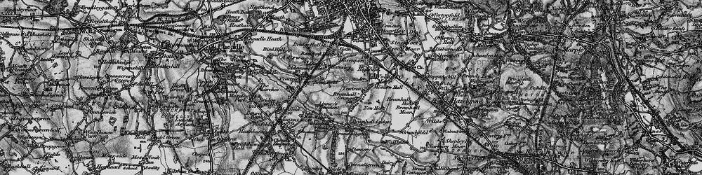 Old map of Davenport in 1896