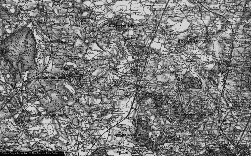 Old Map of Davenport Green, 1896 in 1896