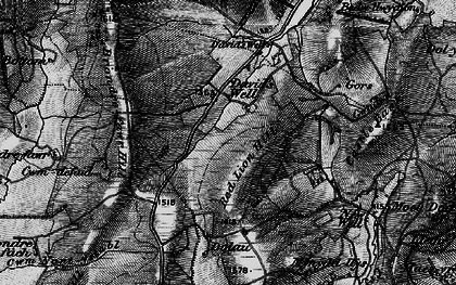 Old map of Brondre-fawr Hill in 1899