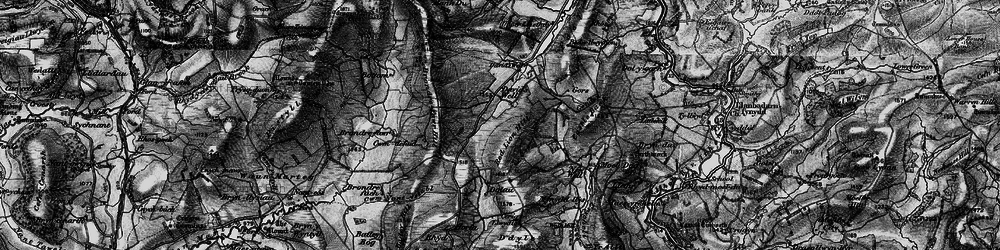 Old map of Brondre Fawr in 1899