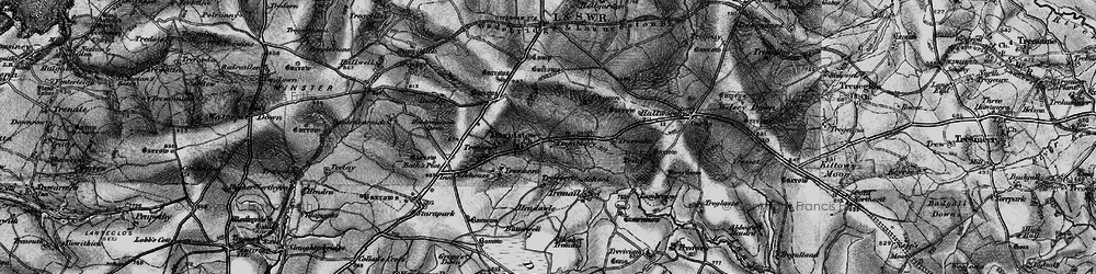 Old map of Davidstow in 1895