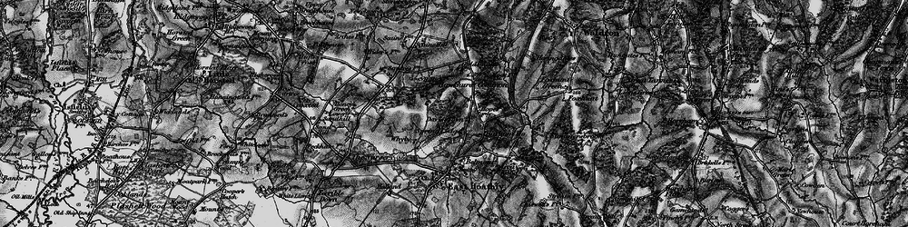Old map of Barham Ho in 1895
