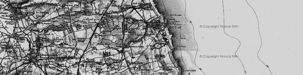 Old map of Dawdon in 1898