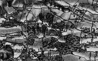 Old map of Daws Heath in 1896
