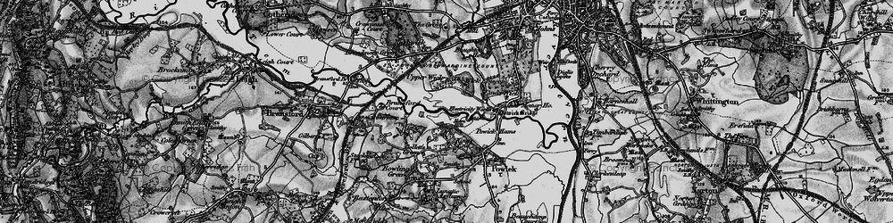 Old map of Dawshill in 1898