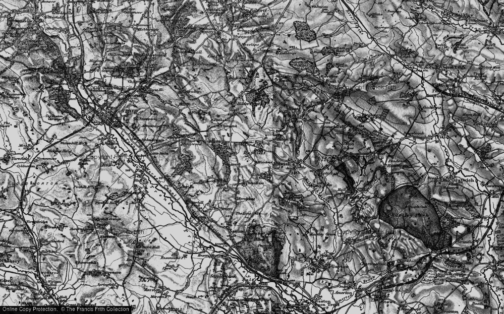 Old Map of Dayhills, 1897 in 1897