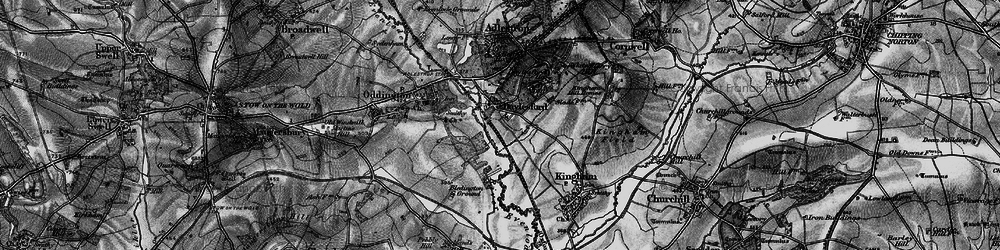 Old map of Bledington Heath in 1896
