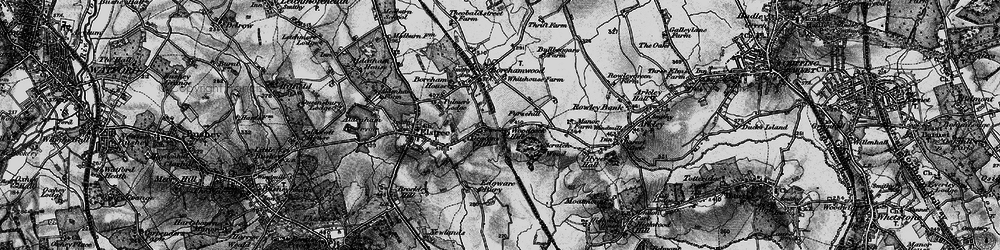 Old map of Deacons Hill in 1896
