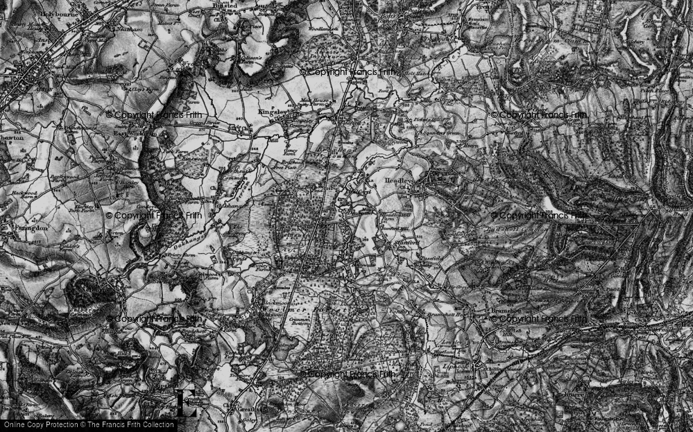 Old Map of Deadwater, 1895 in 1895