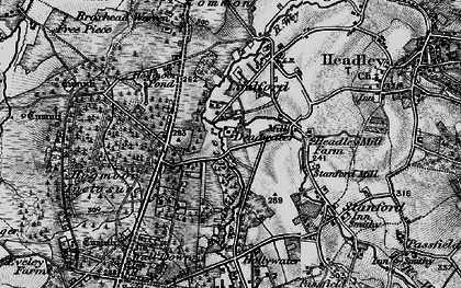 Old map of Deadwater in 1895