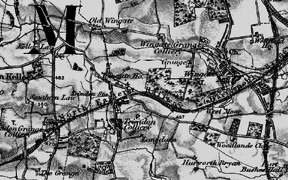 Old map of Deaf Hill in 1898