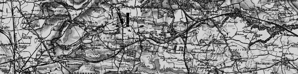 Old map of Deaf Hill in 1898