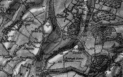 Old map of Dean in 1895