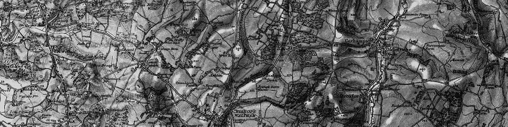 Old map of Dean in 1895