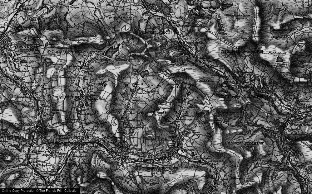 Old Map of Dean, 1896 in 1896