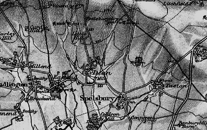 Old map of Dean in 1896