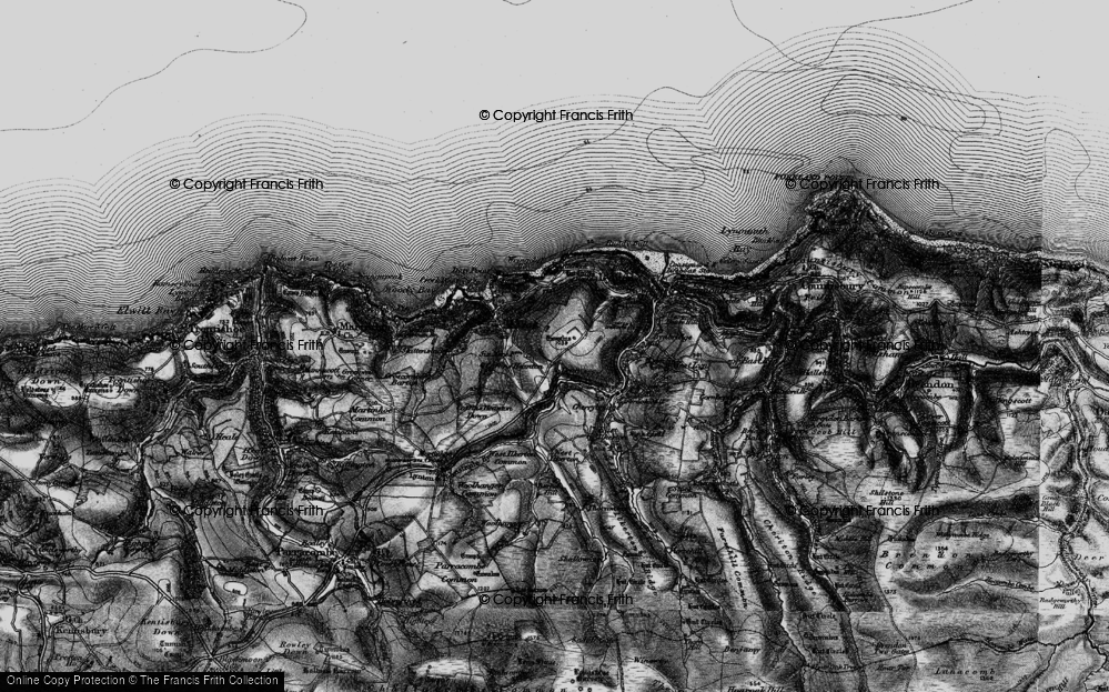 Old Map of Dean, 1898 in 1898