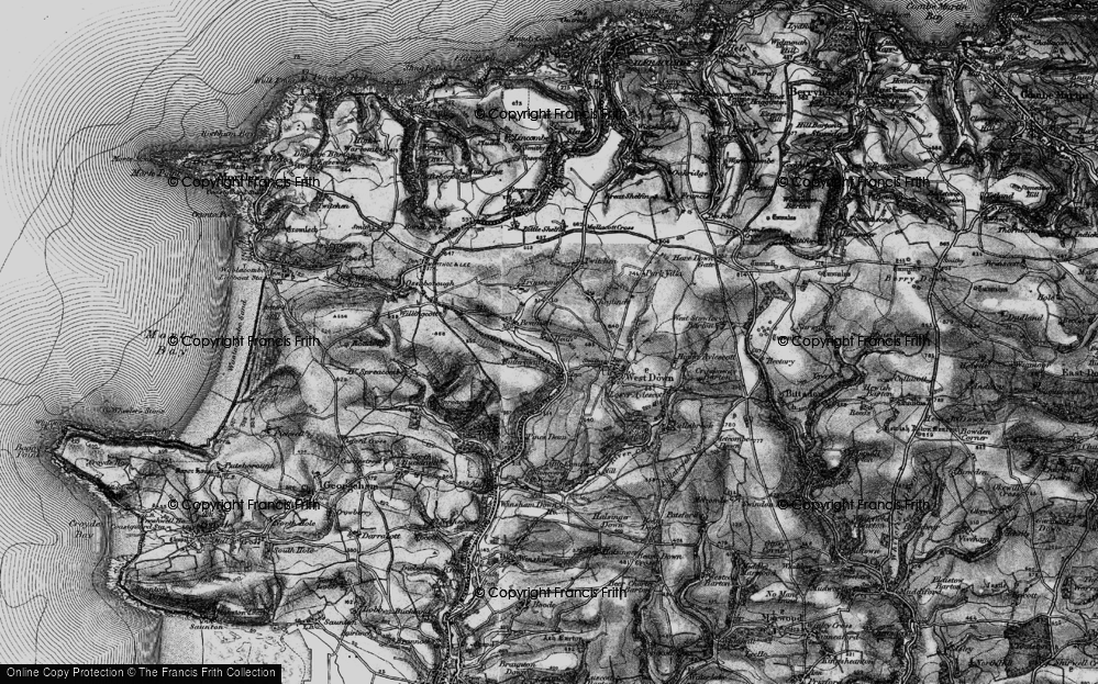 Old Map of Dean Cross, 1897 in 1897