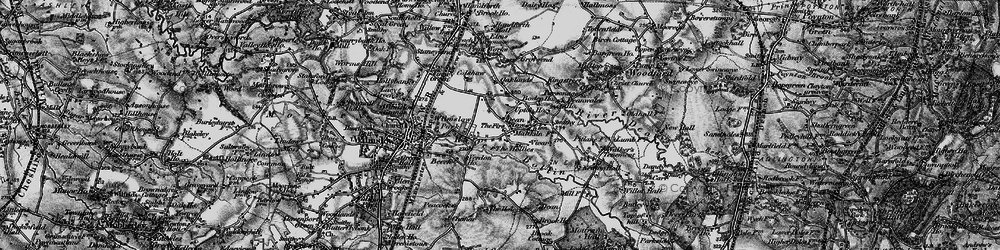 Old map of Dean Row in 1896