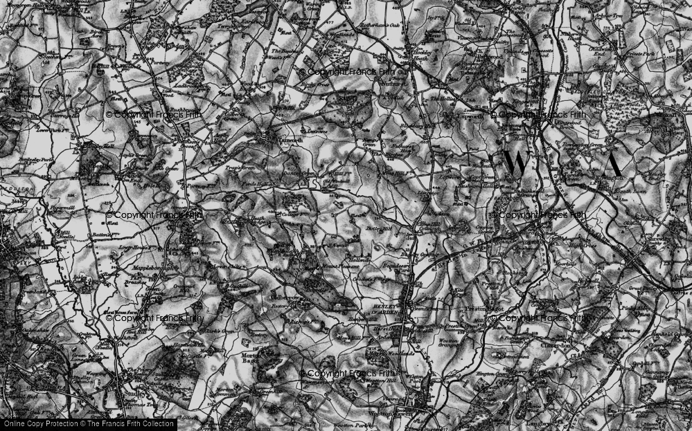 Old Map of Dean's Green, 1898 in 1898