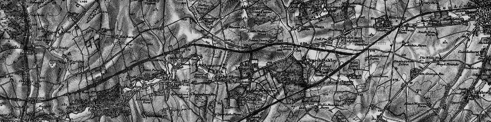 Old map of Deane in 1895