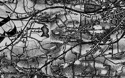 Old map of Deane in 1896