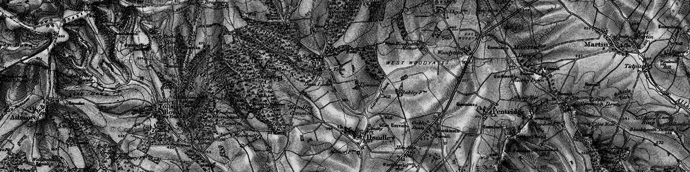 Old map of Deanland in 1895