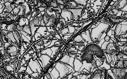 Old map of Dearnley in 1896