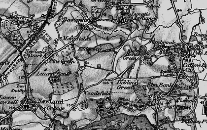 Old map of Deblin's Green in 1898