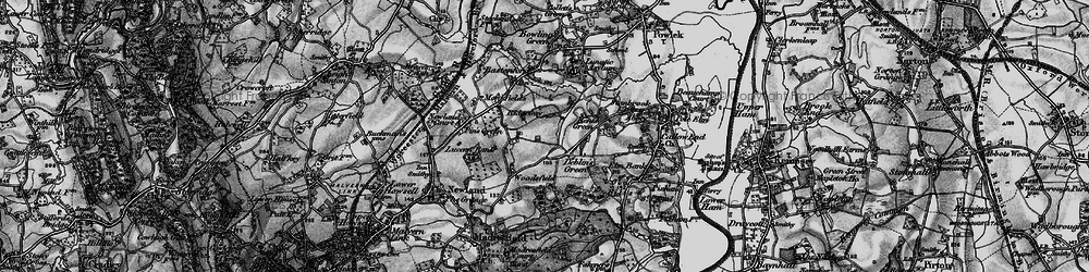 Old map of Deblin's Green in 1898