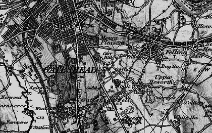 Old map of Deckham in 1898