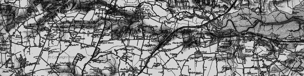 Old map of Dedham Heath in 1896