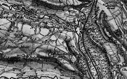 Old map of Deepcar in 1896