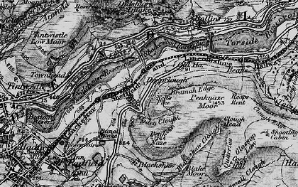 Old map of Blackshaw Clough in 1896