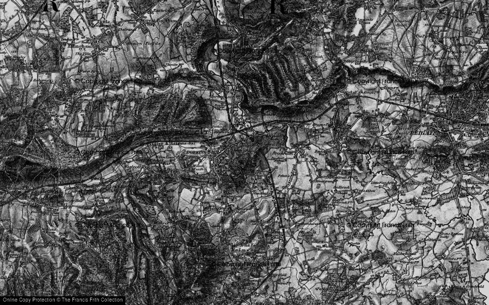 Old Map of Deepdene, 1896 in 1896