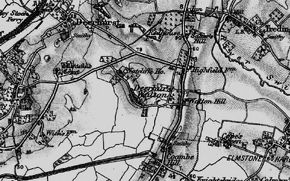 Old map of Deerhurst Walton in 1896
