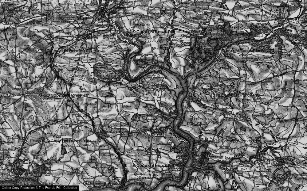 Old Map of Deerland, 1898 in 1898