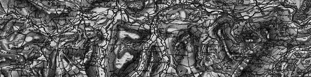 Old map of Defynnog in 1898