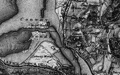 Old map of Beacons, The in 1899