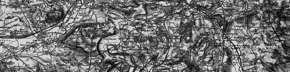 Old map of Degar in 1897
