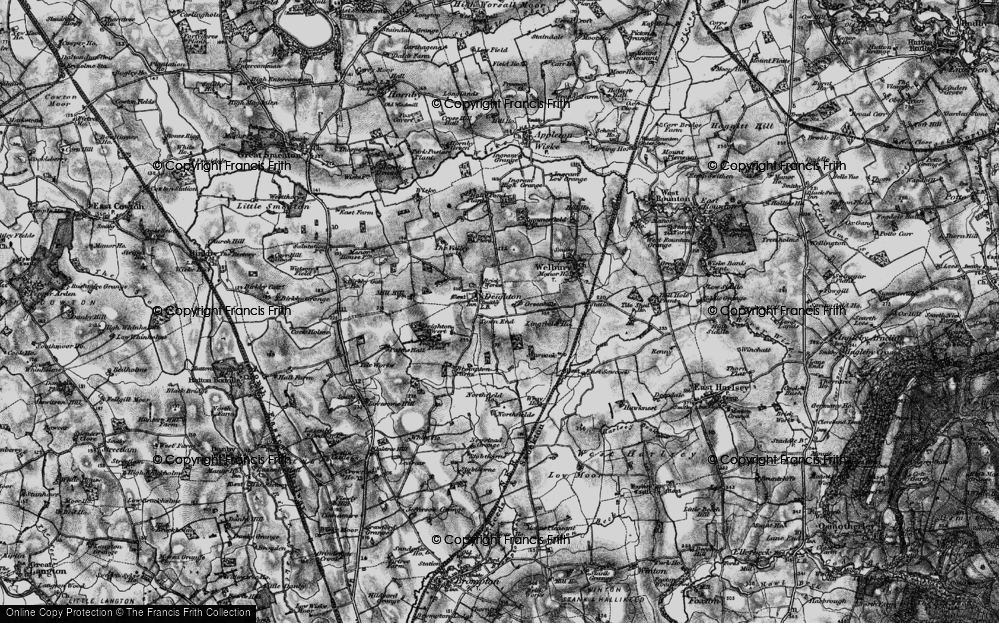 Old Map of Deighton, 1898 in 1898