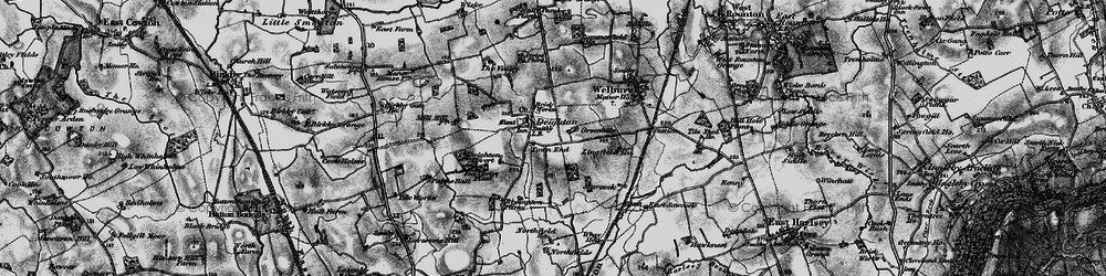 Old map of Deighton in 1898