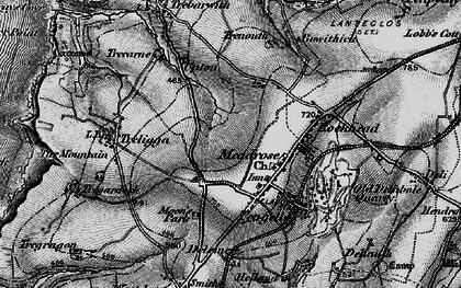 Old map of Delabole in 1895