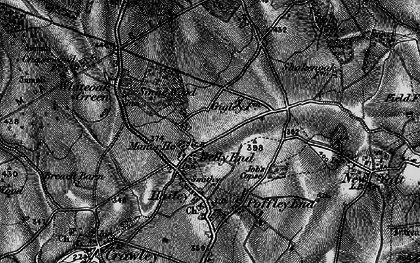 Old map of Delly End in 1895