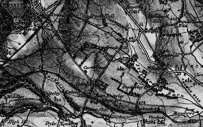 Old map of Delves in 1898