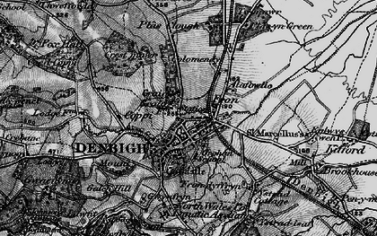 Old map of Denbigh in 1897