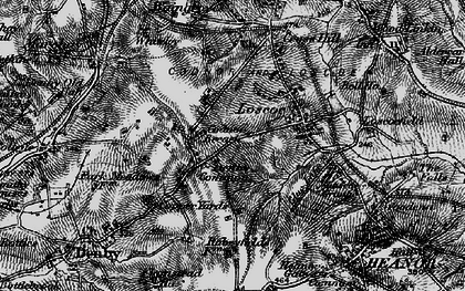 Old map of Denby Common in 1895