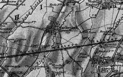 Old map of Denchworth in 1895