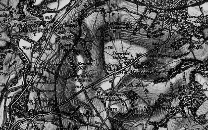 Old map of Dene, The in 1898